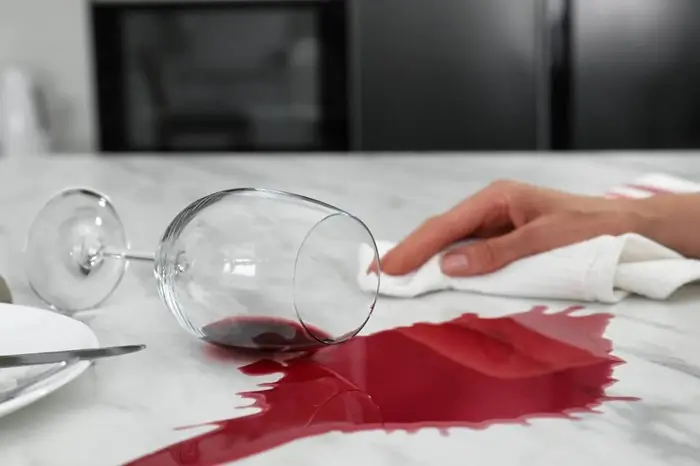 Wine and juice stains