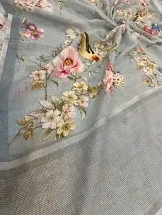 banarasi linen saree