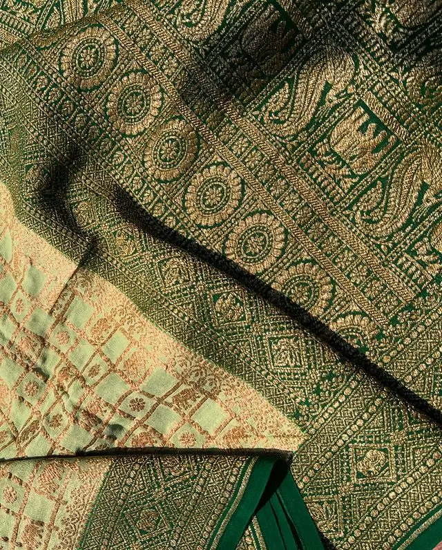 georgette banarasi saree