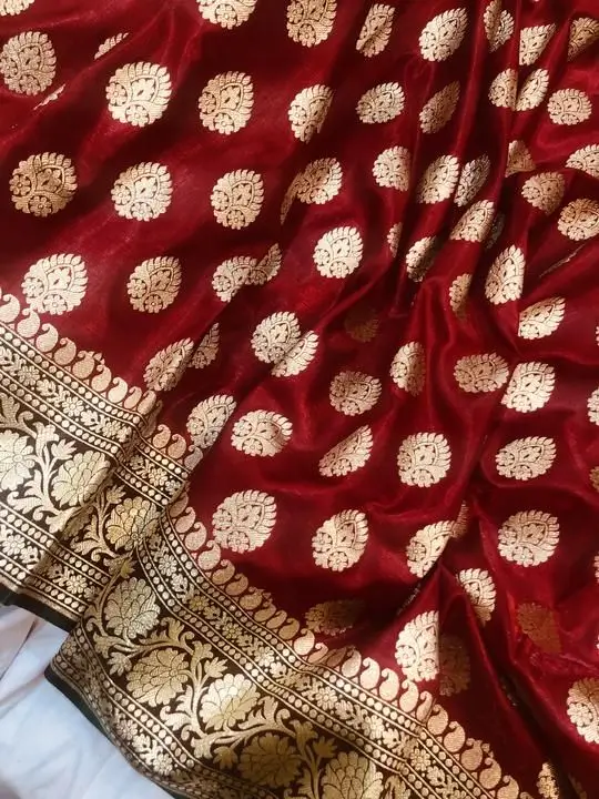 satin banarasi saree