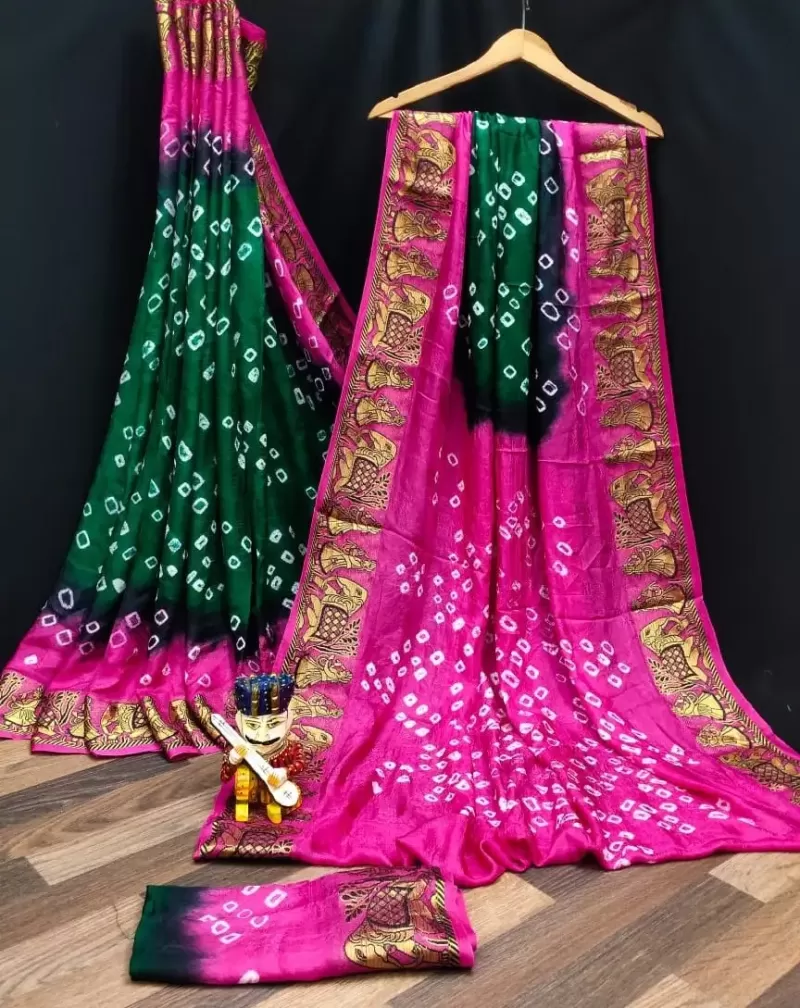 Vibrant Bandhani Saree