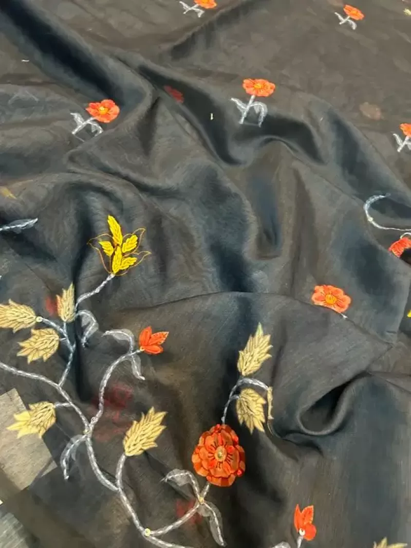 Chanderi silk saree