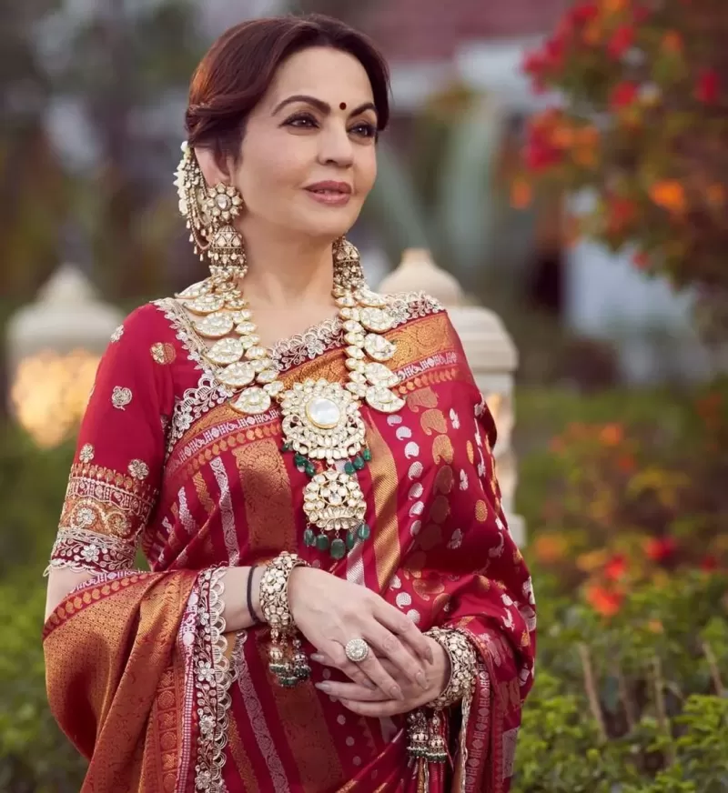 Traditional Red Banarasi Saree